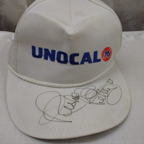 Signed White Unocal 76 Richard petty #43 baseball cap - Picture 1 of 7